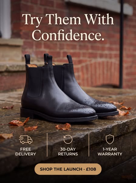 Men's Waterproof Leather Chelsea Boots – All-Day Comfort