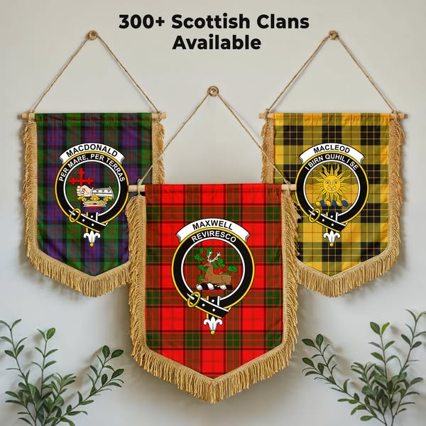 ScotsPrint’s Tartan Crest Wall Hanging Banner