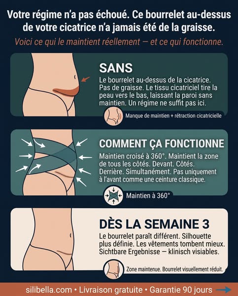 Ta bosse post-césarienne ne disparaît pas avec un régime. Voilà pourquoi.