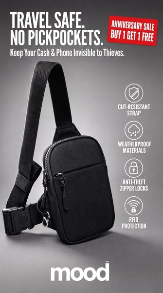 Travel smart with our sling bag!