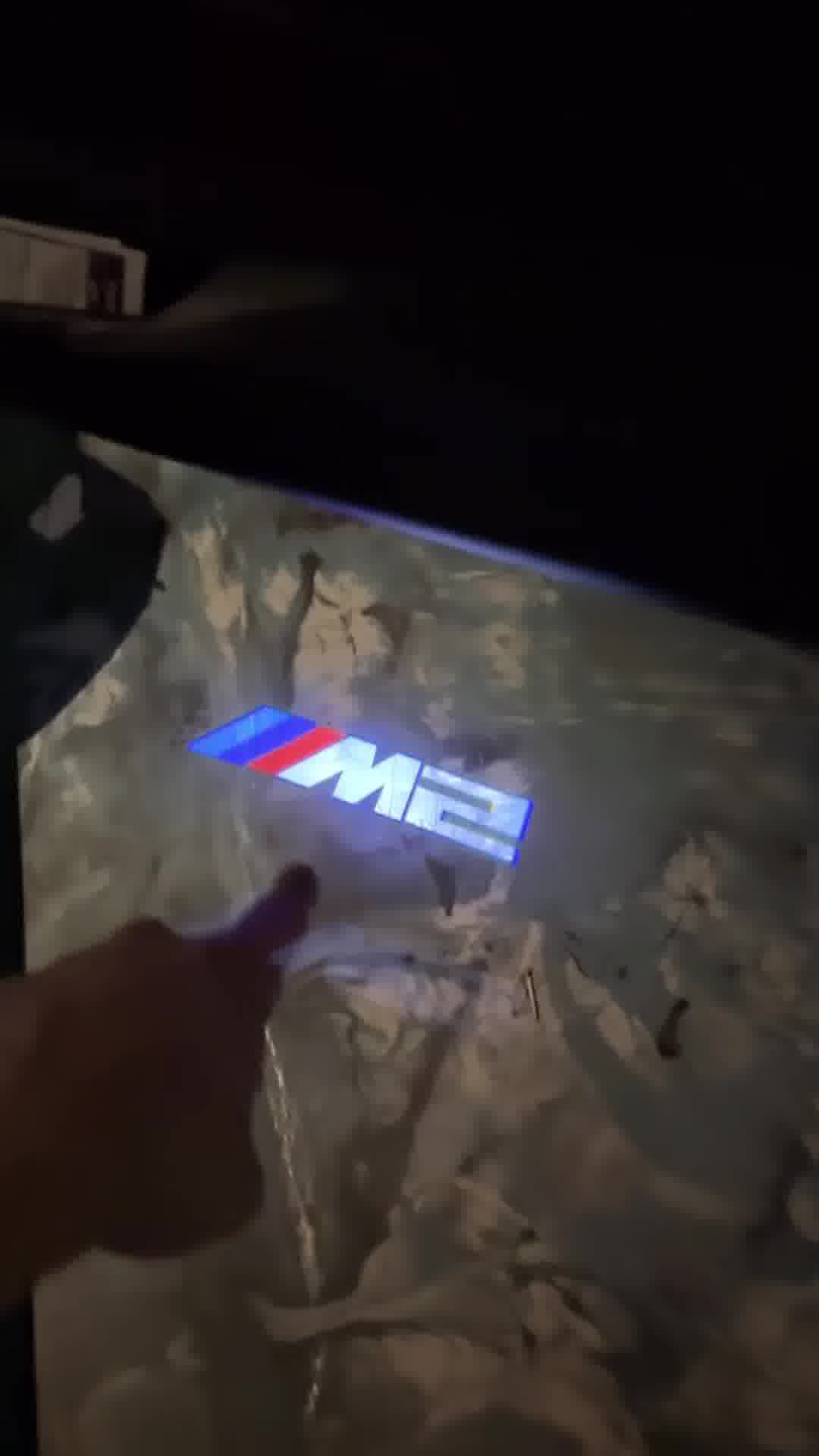 Custom BMW M Door lights