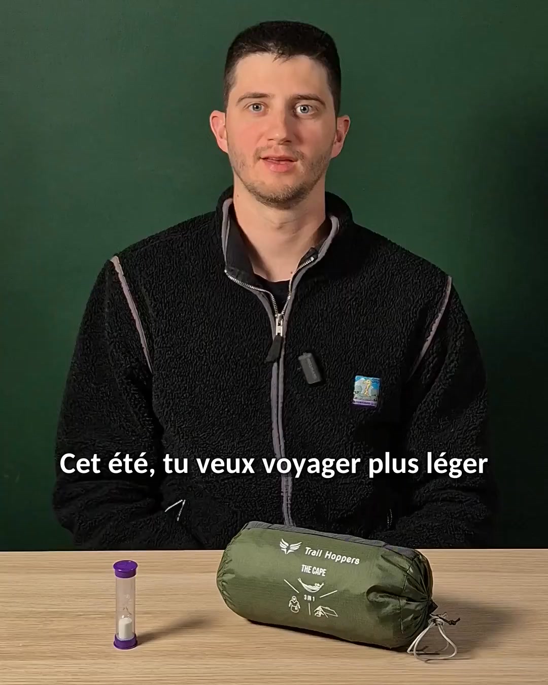 3 usages. 1 équipement. Sac allégé.