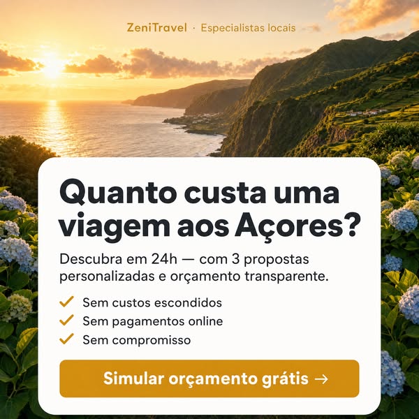 3 ideias de viagem aos Açores em 24h