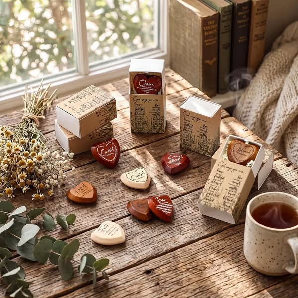 Handcrafted Christian Pocket Hearts