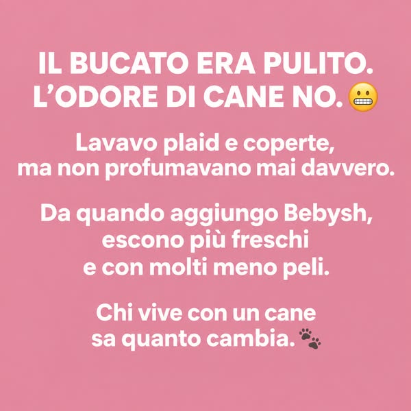 Non cambiare detersivo