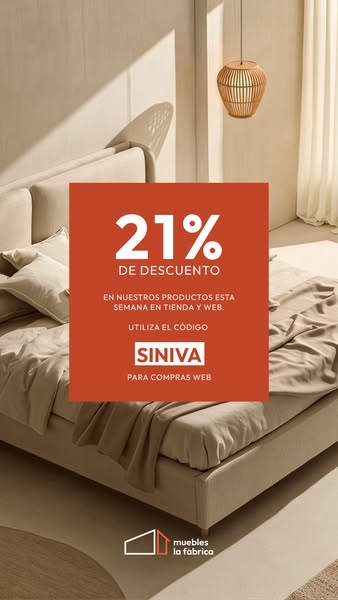 SIN IVA en Muebles la Fábrica de Barcelona