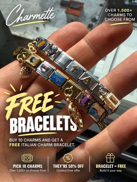 Buy 10 Charms. Bracelet = FREE
