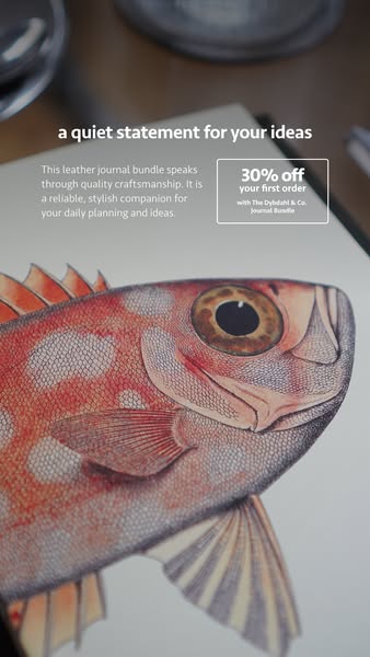 your first journal, 30% off