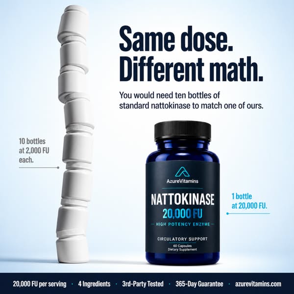 20,000 FU Nattokinase for Circulation