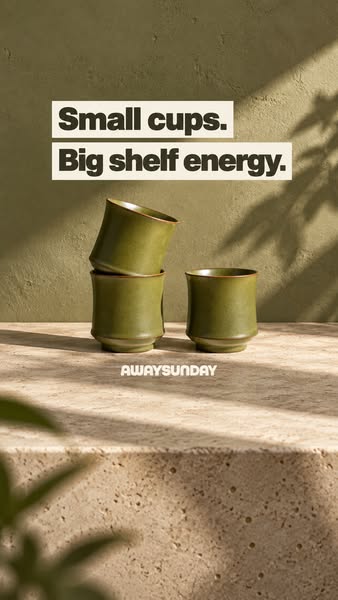 Small cups. Big shelf energy.