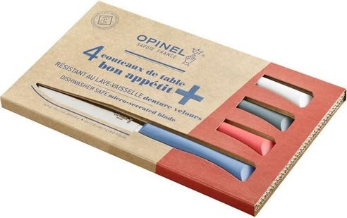 Opinel N°125 Bon Appétit+ Tafelmessen Set 4-delig - Rvs - Kartel
