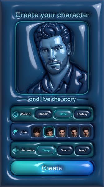 Tap to meet your character
