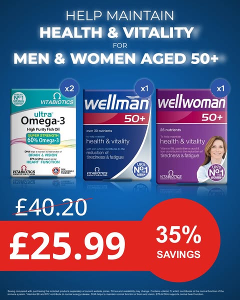 Save 35% On 50+ Vitamins Bundle