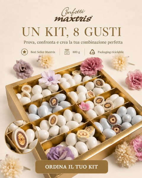 Conosci i gusti dei Confetti Maxtris®, li adorerai