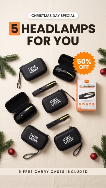 FREE CASE WITH EVERY HEADTORCH