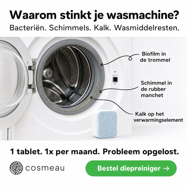 Wasmachine weer fris