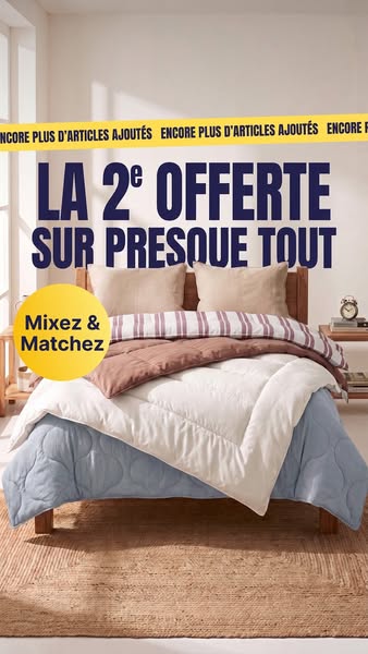 La 2ème couette offerte