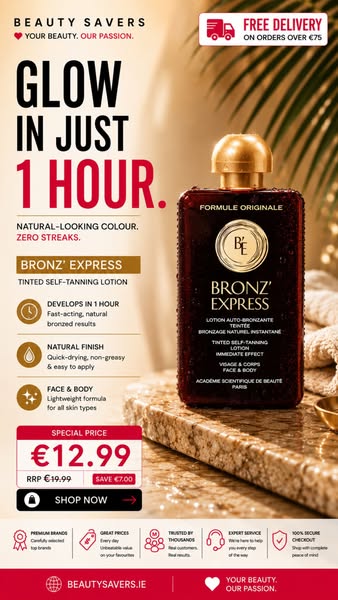 Bronz Express — a beautiful tan, for less