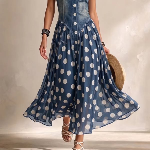 Adeline Polka Dot Maxi