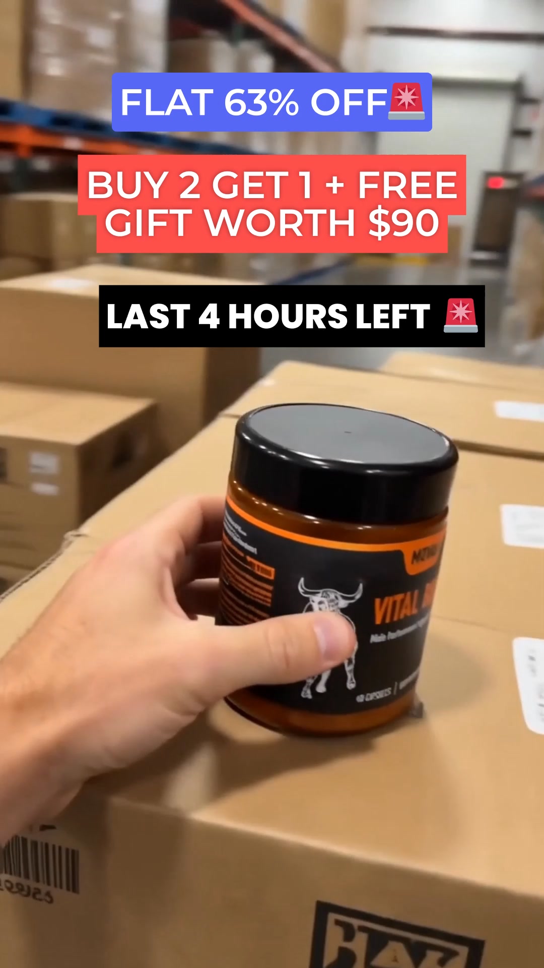 LAST 4 HOURS 63% OFF + FREE GIFT