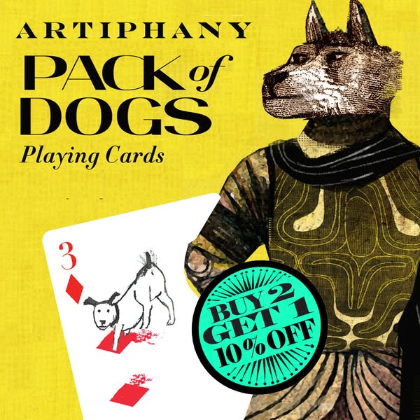 A Gift for Dog Lovers! Our Famous Pack of Dogs Playing Cards
