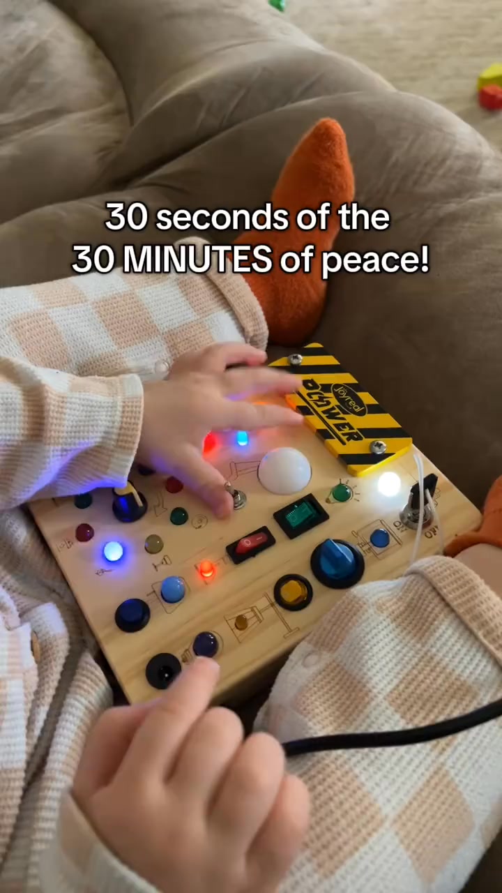 Montessori Activity Board for Toddlers (Ages 1–3)