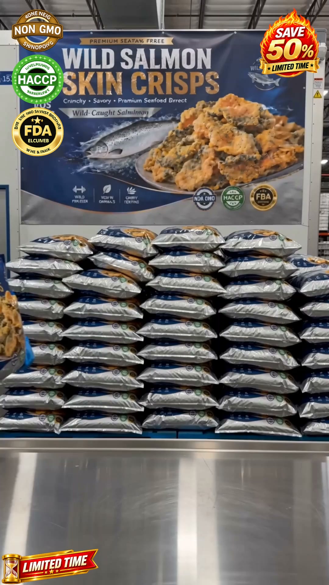 Seasonal Batch Warning: Ocean-Fresh Wild Salmon Skin Crisps Are Selling Out Fast!