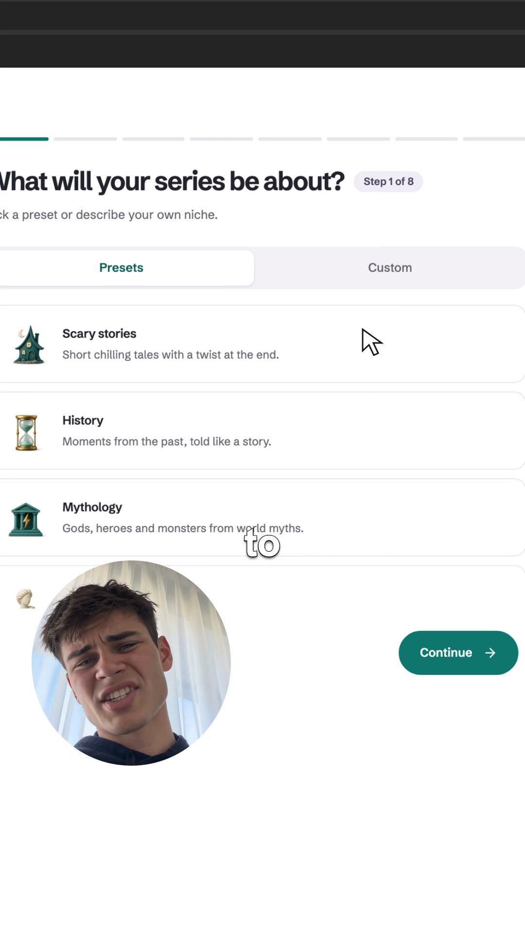 Faceless story videos made with AI
