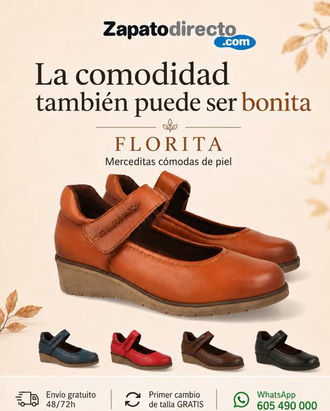 Zapatos cómodos piel | Calidad Precio|Tienda Online especializada