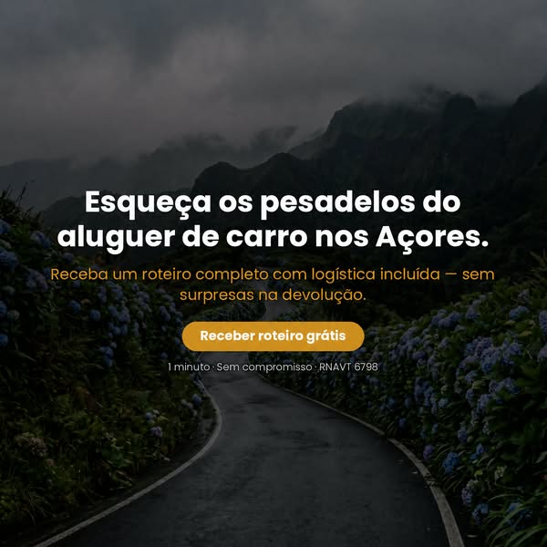 3 ideias de viagem aos Açores em 24h
