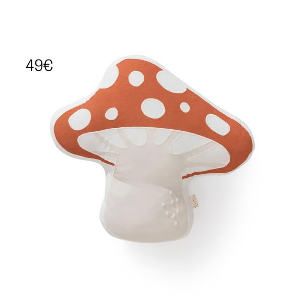 Coussin Isa Beige/Rouge