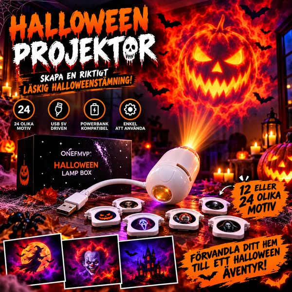 Lys upp mörkret med kusliga Halloween-motiv