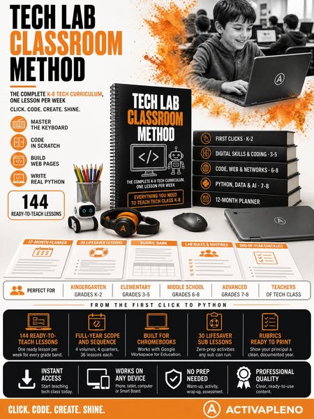 Tech class lessons, ready on autopilot