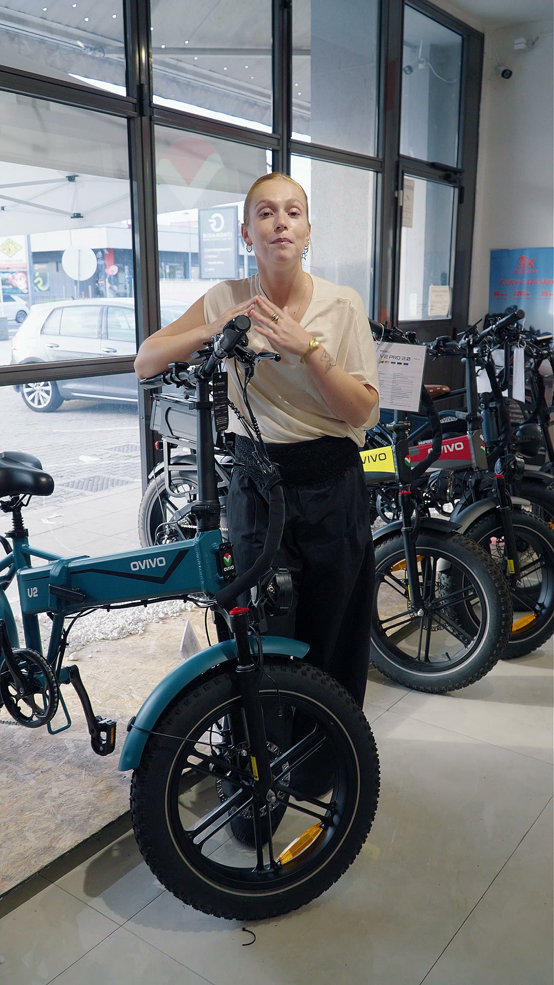 Una bici elettrica con grande potenza in salita.