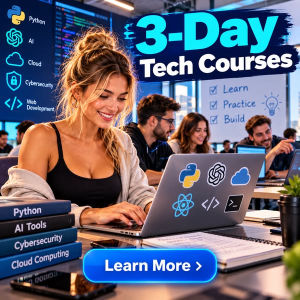 3-Day Tech Courses Info