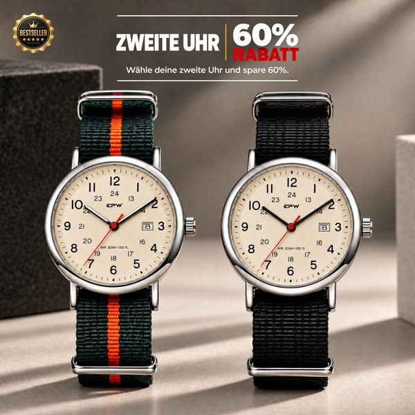 2 Uhren · 60 % Rabatt
