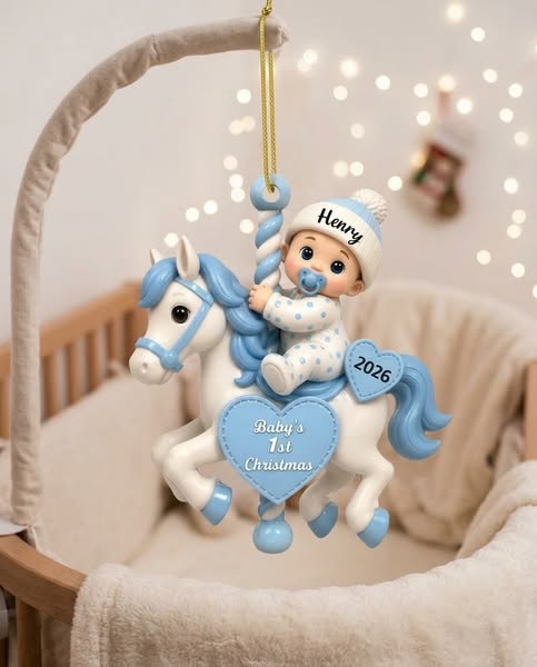 For all his "firsts" Personalise Your Ornament