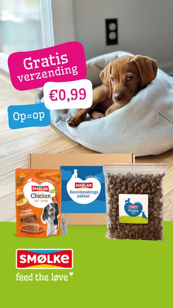 Puppy proefpakket voor €0,99