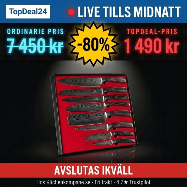 80 % RABATT PÅ ALLT