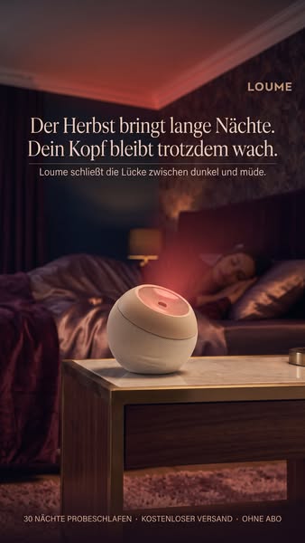 Einschlafen in Minuten.