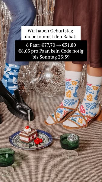 Wähle 6 Paar, bezahle 4 (2 gratis)