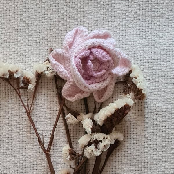 GRATIS Szydełkowanie: Peonie Flower