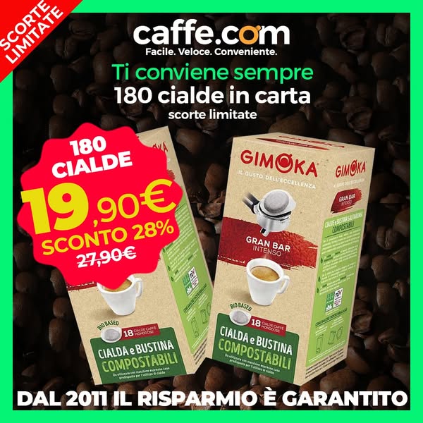Comprare i tuoi caffè ora è Facile, Veloce e Conveniente