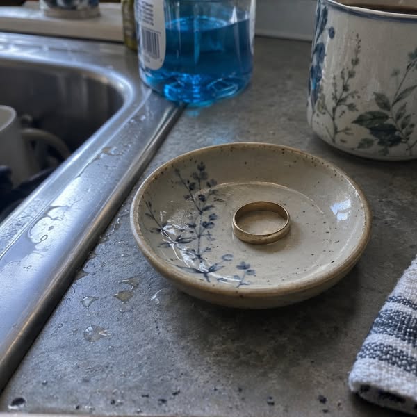 Read this if his wedding ring lives in a dish by the sink