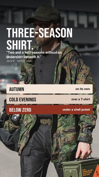 The layer you keep on all autumn.