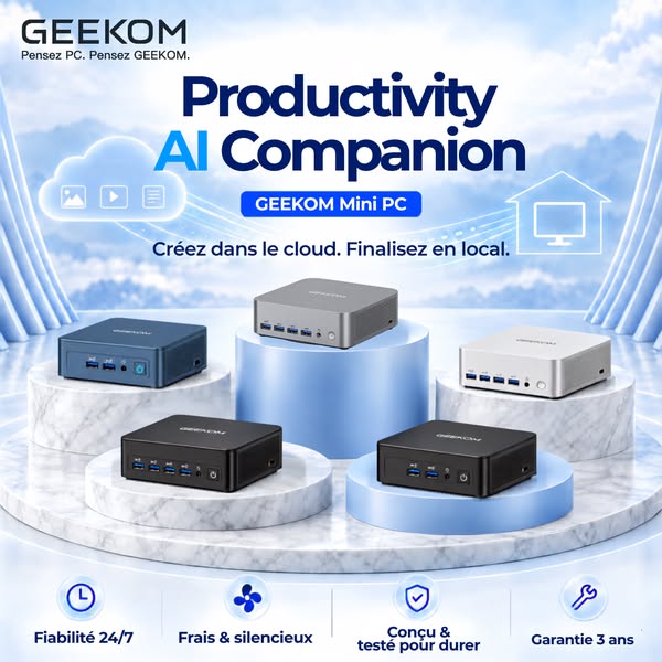 GEEKOM AI PC : Votre Assistant IA au Quotidien