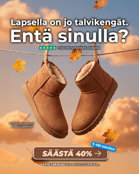 Lapsella on jo. Entä sinulla?
