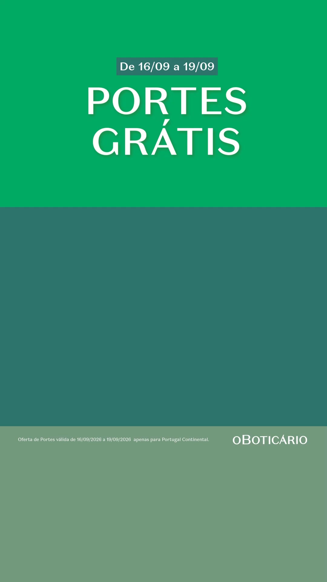 Portes grátis!