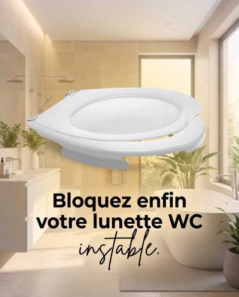 Lunette WC instable ? Fixez-la !