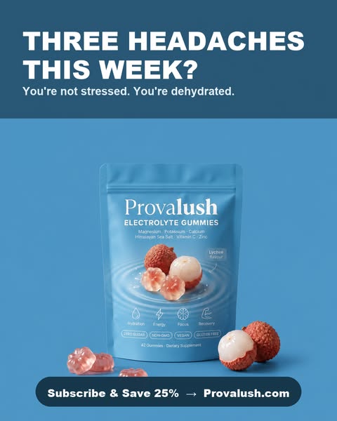 Three headaches this week? You're not stressed. You're dehydrated.